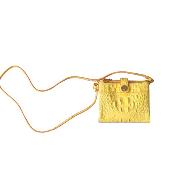 Brahmin Handbags - Brahmin crossbody adjustable authentic yellow and pink Nova Melbourne